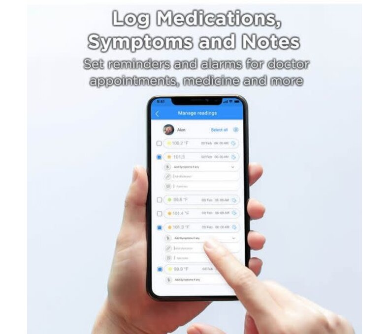 Smart Nursery Touchless  Thermometer Connected