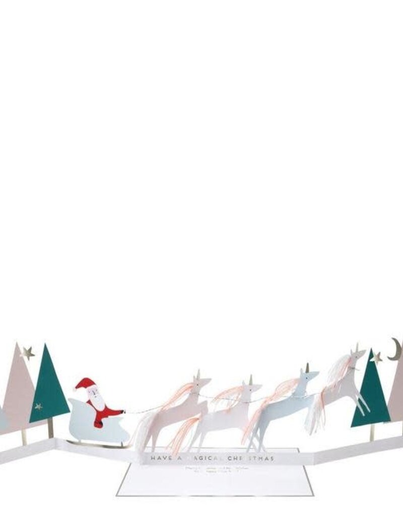 Meri Meri Unicorn Christmas Card