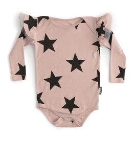 nununu Ruffled Sleeve Star Onesie