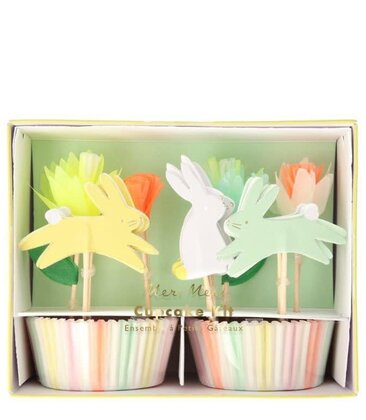 Floral Bunny Cupcake Kit