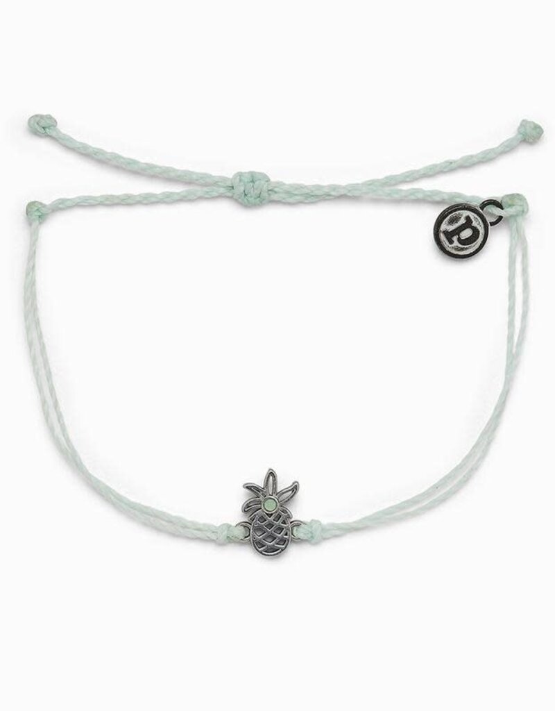 Pura Vida Bracelets Open Pineapple Charm Bracelet