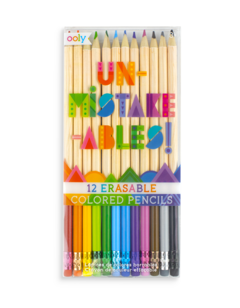 Ooly Unmistakeables Erasable Coloured Pencils