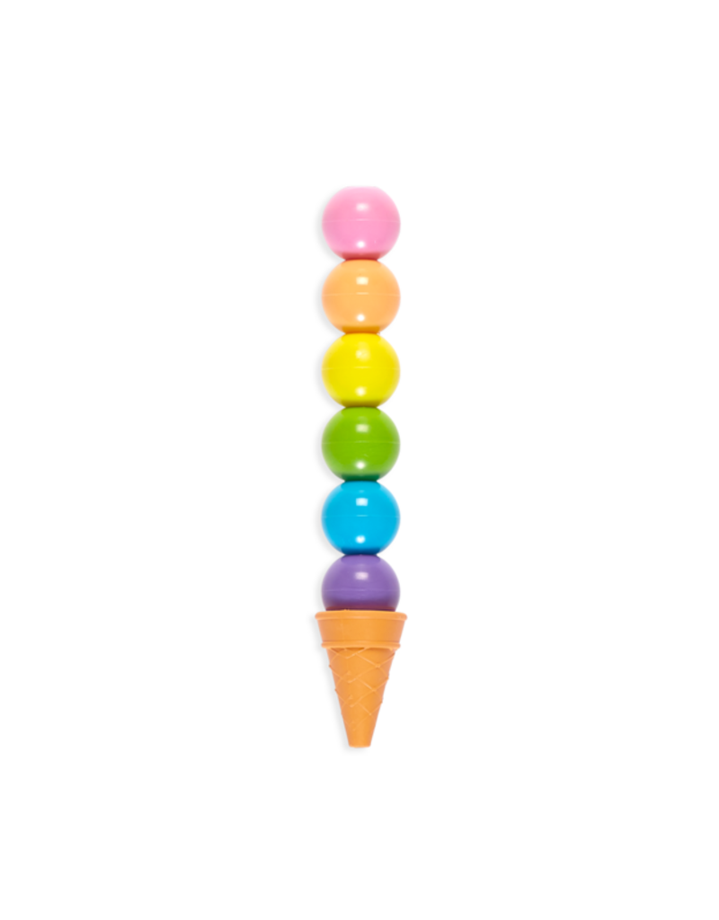 Ooly Rainbow Scoops Stacking Crayons