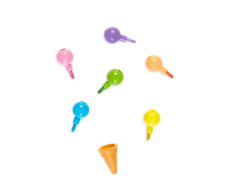 Rainbow Scoops Stacking Crayons