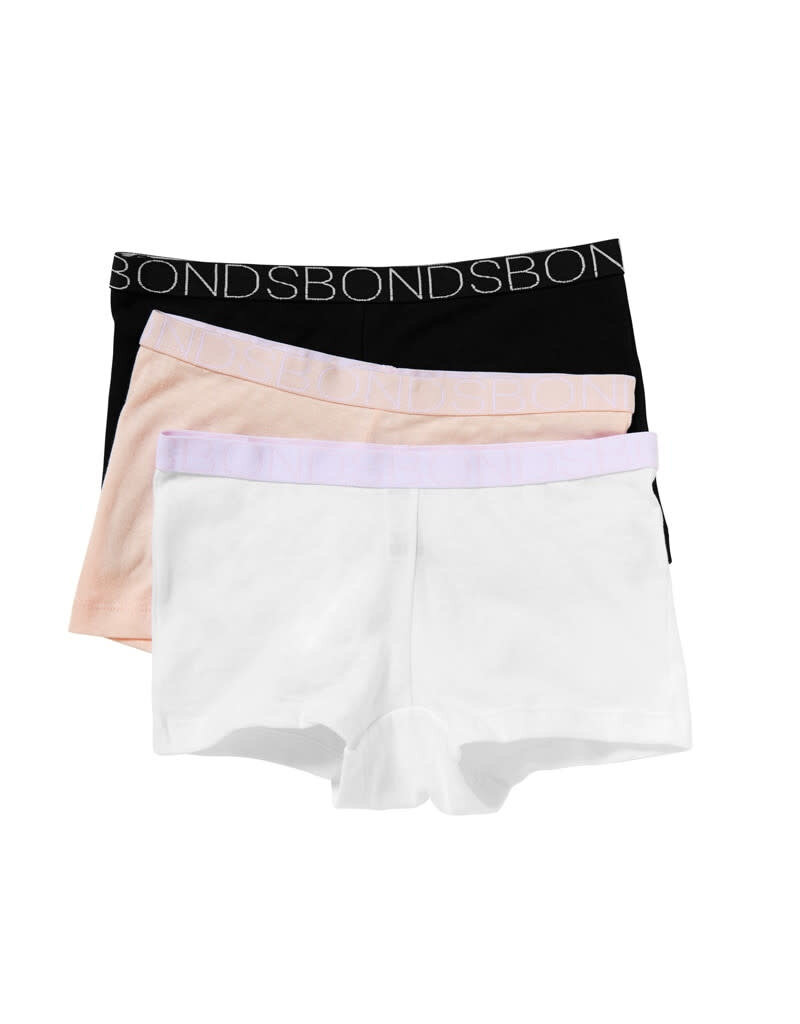 Bonds Girls Shortie Underwear 3pk