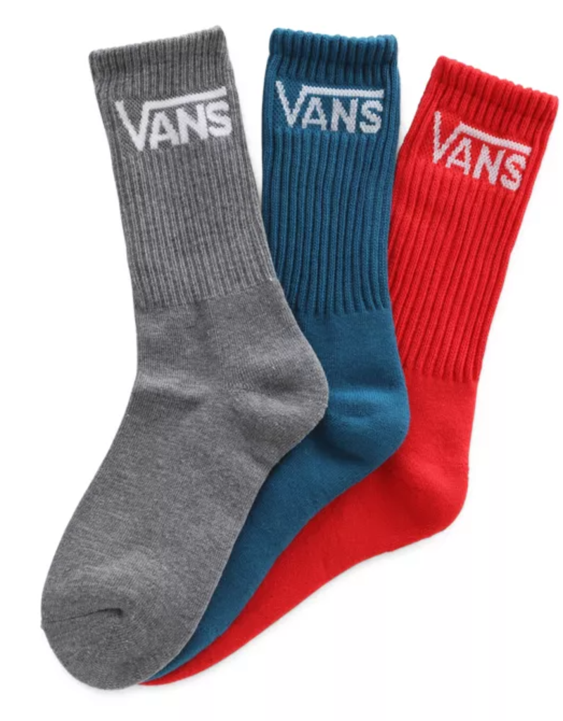 Vans Boys Classic Crew Socks 3pk