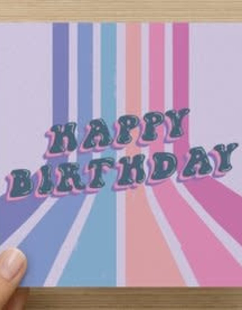 The Circle Happy Birthday Card - jellybean