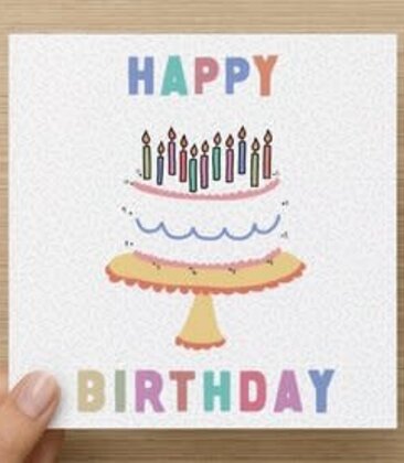 Happy Birthday Card - Join The Dots