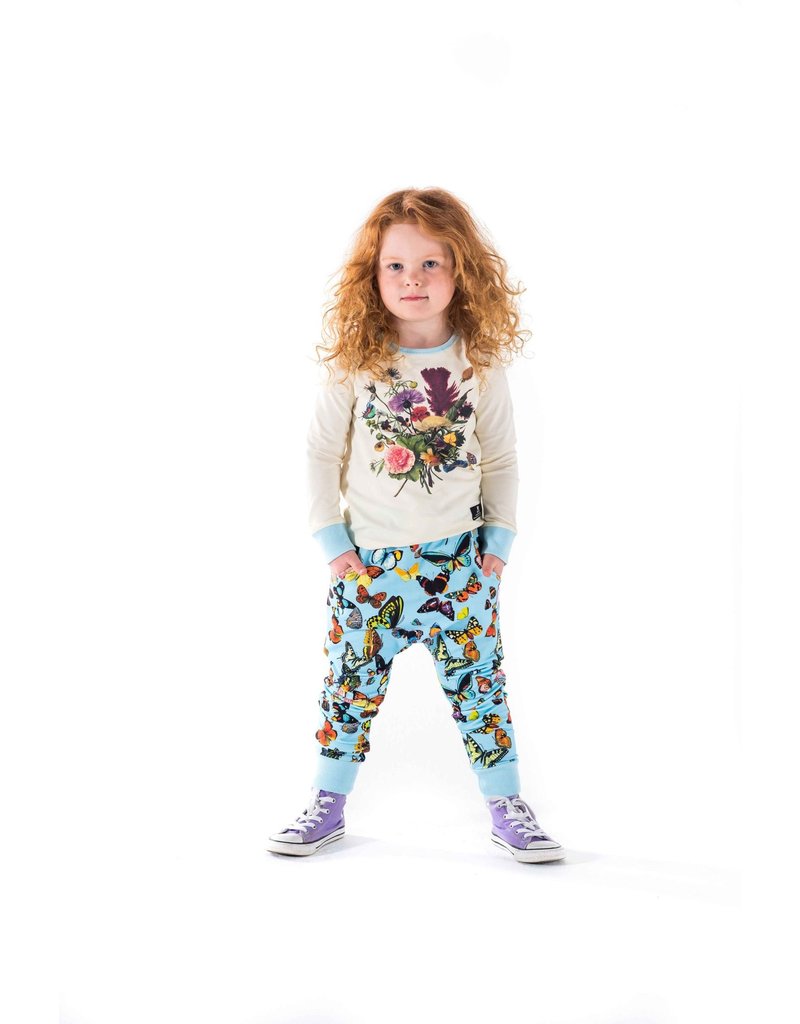 Rock Your Baby Blue Butterflies Track Pants