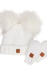 Kombi Adorable Knit Hat & Mitt Infant Set