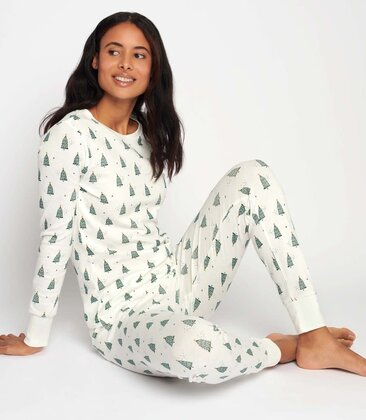 Womens Festive Tree PJ Set