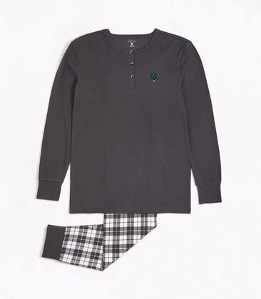 Mens Forest Plaid PJ Set