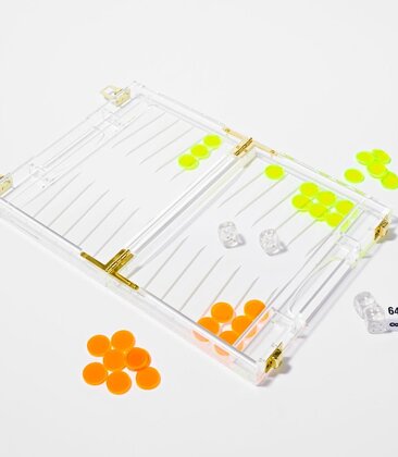 Mini Lucite Backgammon
