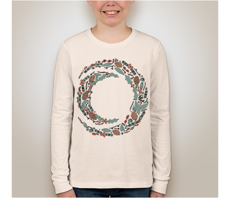 Circle Wreath Long Sleeve Tee