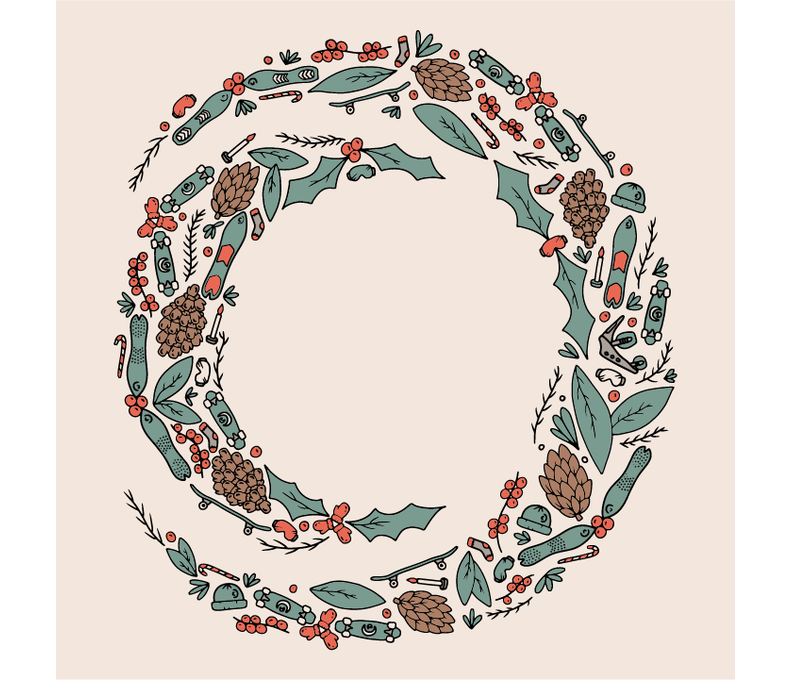 Circle Wreath Long Sleeve Tee
