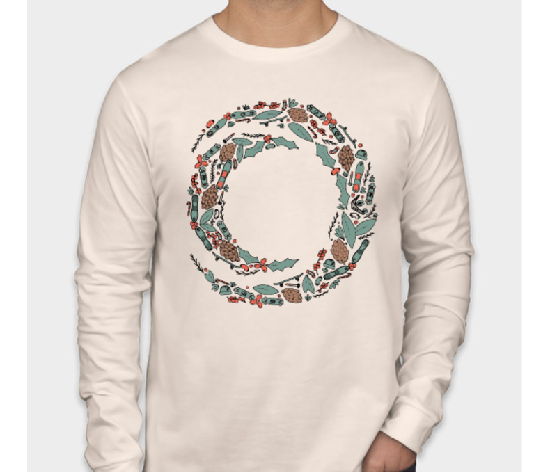 Circle Wreath Long Sleeve Tee