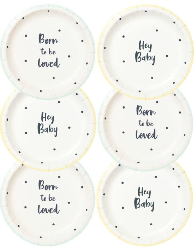 Talking Tables Born To Be Loved Plate