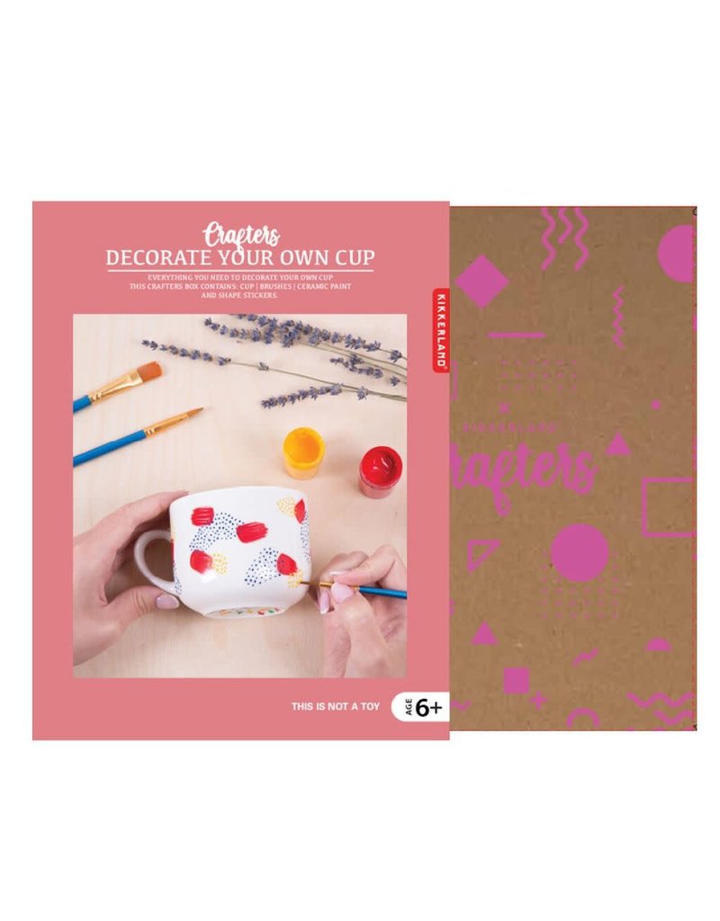 Kikkerland Designs Decorate Your Own Cup Kit