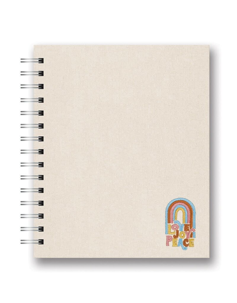 Studio Oh! Embroidered Tabbed Spiral Notebook