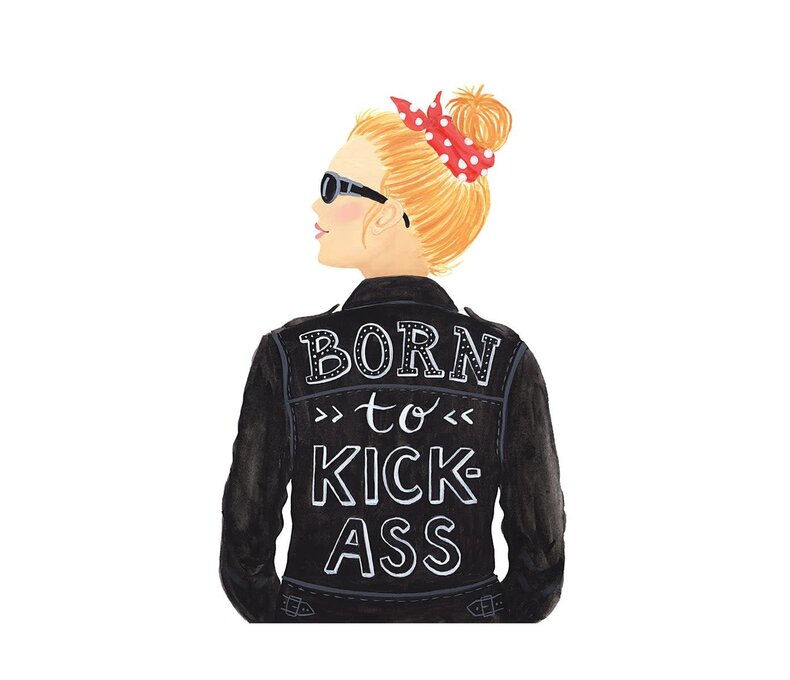 Born to Kick Ass birthday card