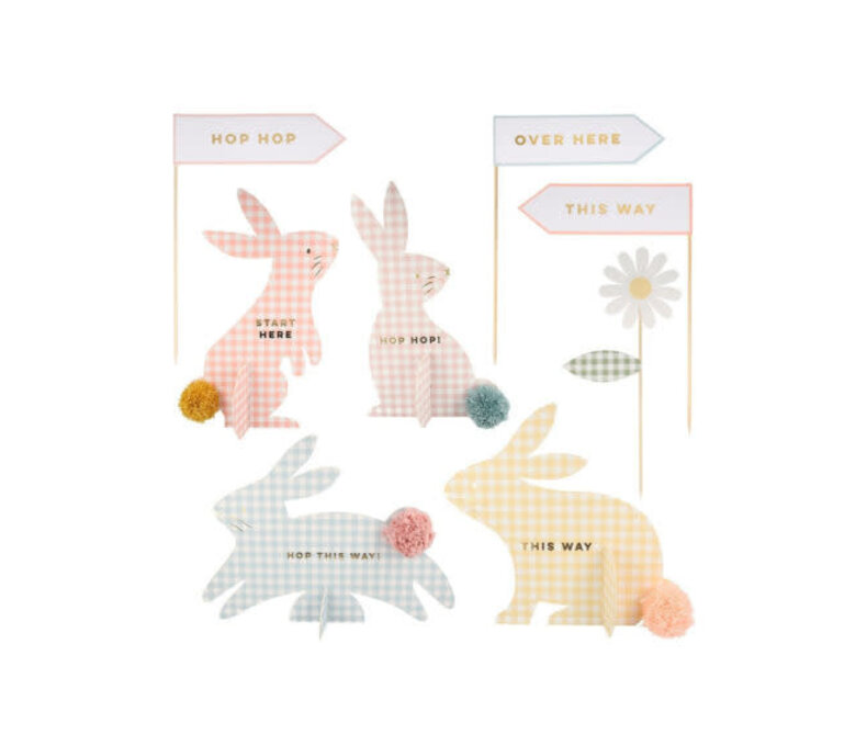 Gingham Bunnies Egg Hunt Kit