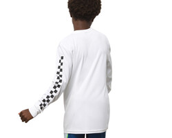 XL WHCHALLENGER　L/S CHECKER TEE　WHITE Vans Big Kids Classic Checker L/S Sun Shirt - The Circle