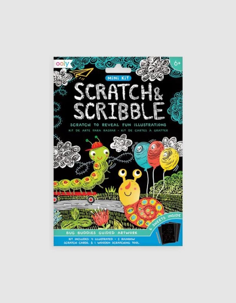 Ooly Mini Scratch and Scribble Art Kit