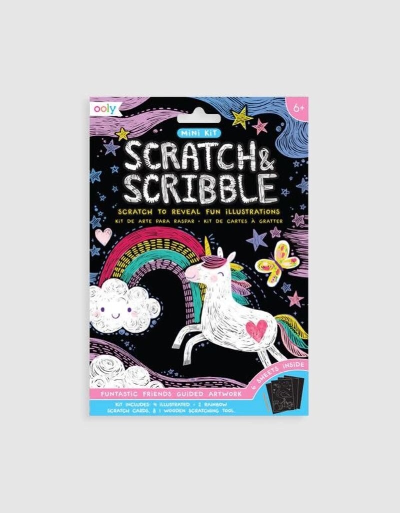 Ooly Mini Scratch and Scribble Art Kit