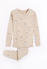 Petit Lem Bunny Print PJ Set