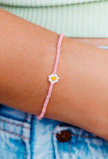 Pura Vida Bracelets Spring Daisy Seed Bead Bracelet