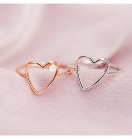 Pura Vida Stone Heart Locket - Rose Gold