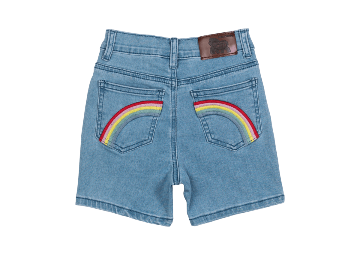 Rock Your Baby Denim Mum Shorts The Circle The Circle Kids Whistler