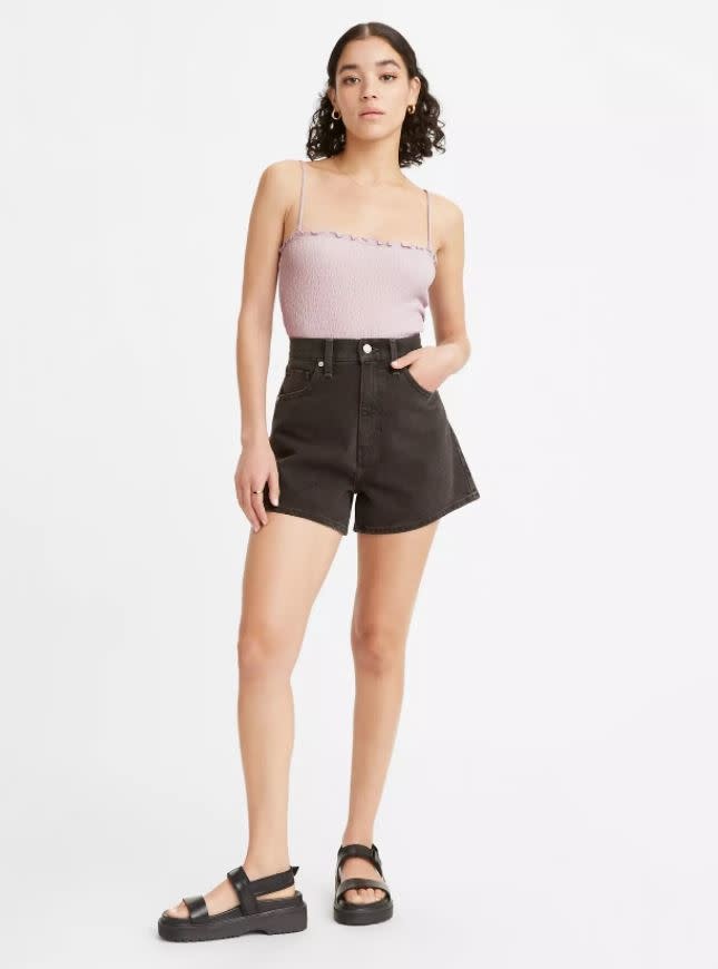High waisted mom shorts levis deals