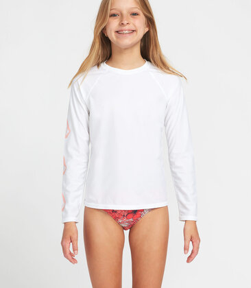 Big Girls Simply Core Rashguard in White or Black