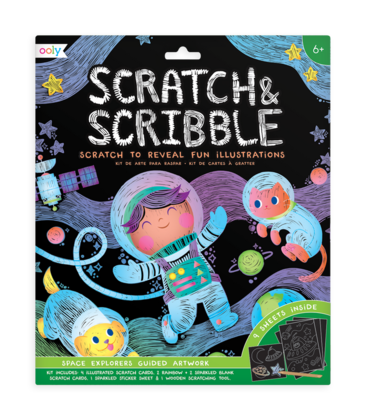 Large Scratch & Scribble Art Kit