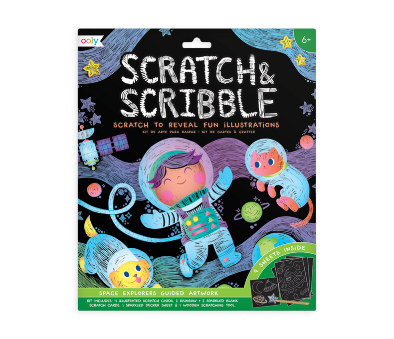 Large Scratch & Scribble Art Kit
