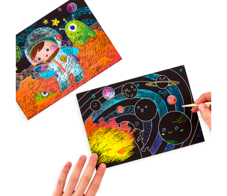 Large Scratch & Scribble Art Kit