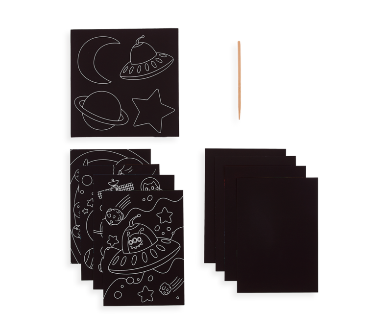 Large Scratch & Scribble Art Kit