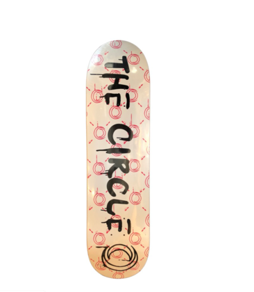 circle skateboard deck