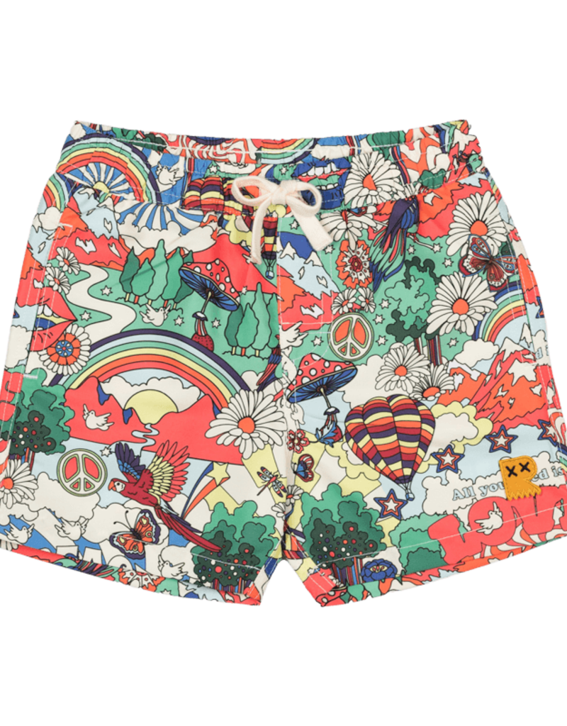 Rock Your Baby Peace Is The Word Boardshorts