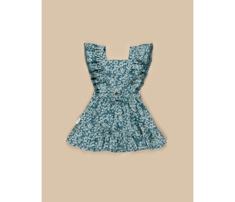 Daisy Ruffle Pinafore Dress