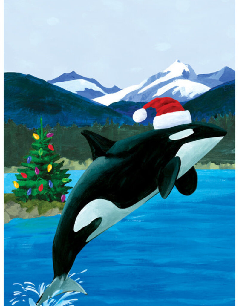 Allport Leaping Orca Card