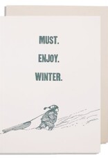 Archivist Must Enjoy Winter Card