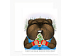Holiday Beaver Card