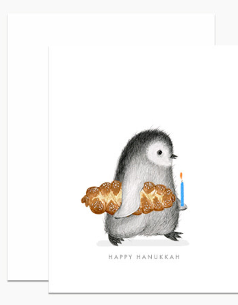 Dear Hancock Hanukkah Penguin Card