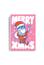 Jolly Awesome Cool Xmas Santa Card