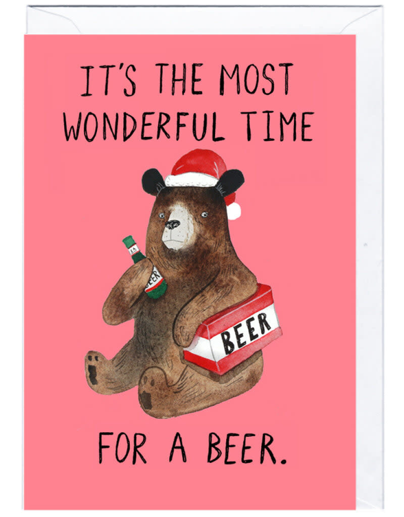 Jolly Awesome Xmas Beers Card