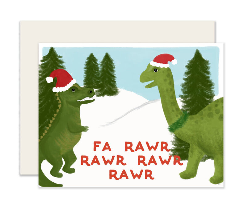 Fa Rawr Rawr Dinosaur Card