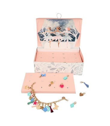 Winter Ballerina Charm Bracelet Advent Calendar Suitcase