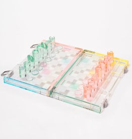 Lucite Chess & Checkers  Rainbow – SUNNYLiFE EU